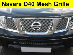 Nissan Navara D40 / Pathfinder Chrome Mesh Grille Kit to'09 Preview